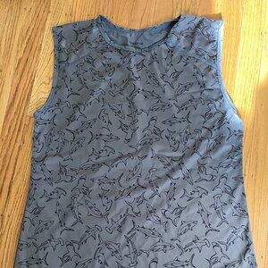 TomboyX Shark Print Swim Tank XL